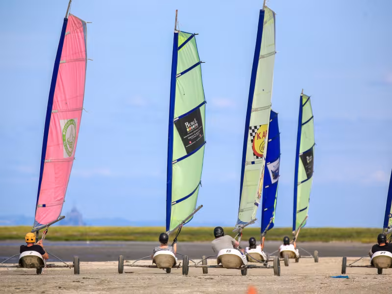 Char à voile à Cherrueix