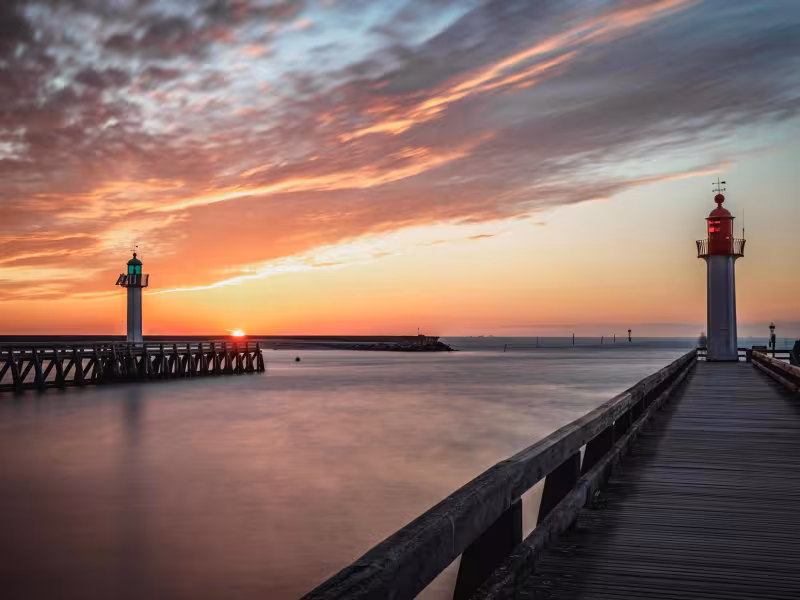 Jetée et phare de Trouville-sur-Mer