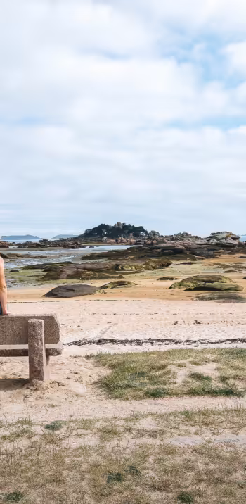 Het strand Tourony, bij Trégastel