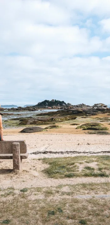 Het strand Tourony, bij Trégastel