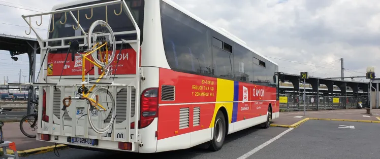 Service de porte-vélos sur la ligne 39 Caen <> Honfleur <> Le Havre
