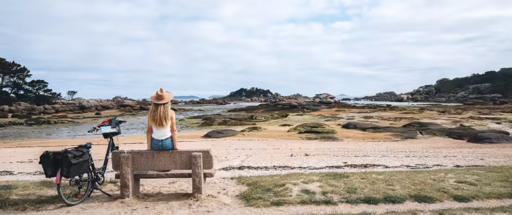 Het strand Tourony, bij Trégastel