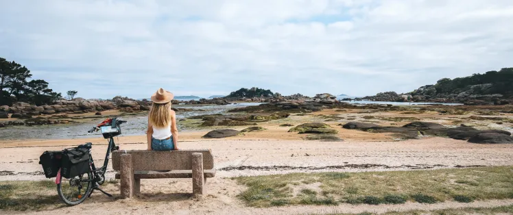Het strand Tourony, bij Trégastel